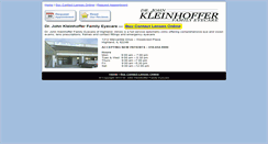 Desktop Screenshot of drjohnkleinhoffer.com